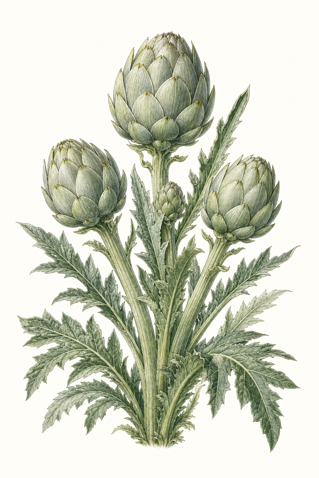 Botanical illustration of Artichoke