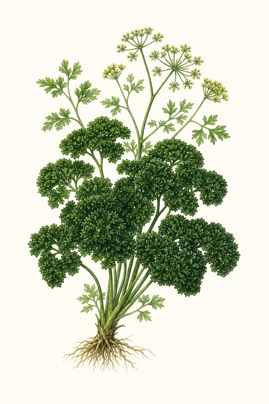 Botanical illustration of Forest Green