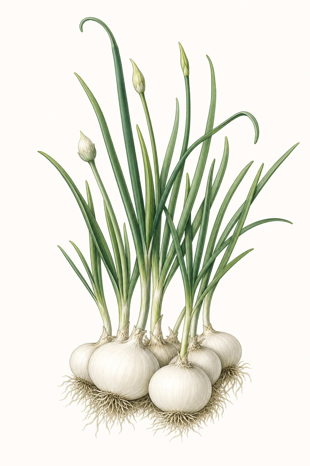Botanical illustration of White Bermuda