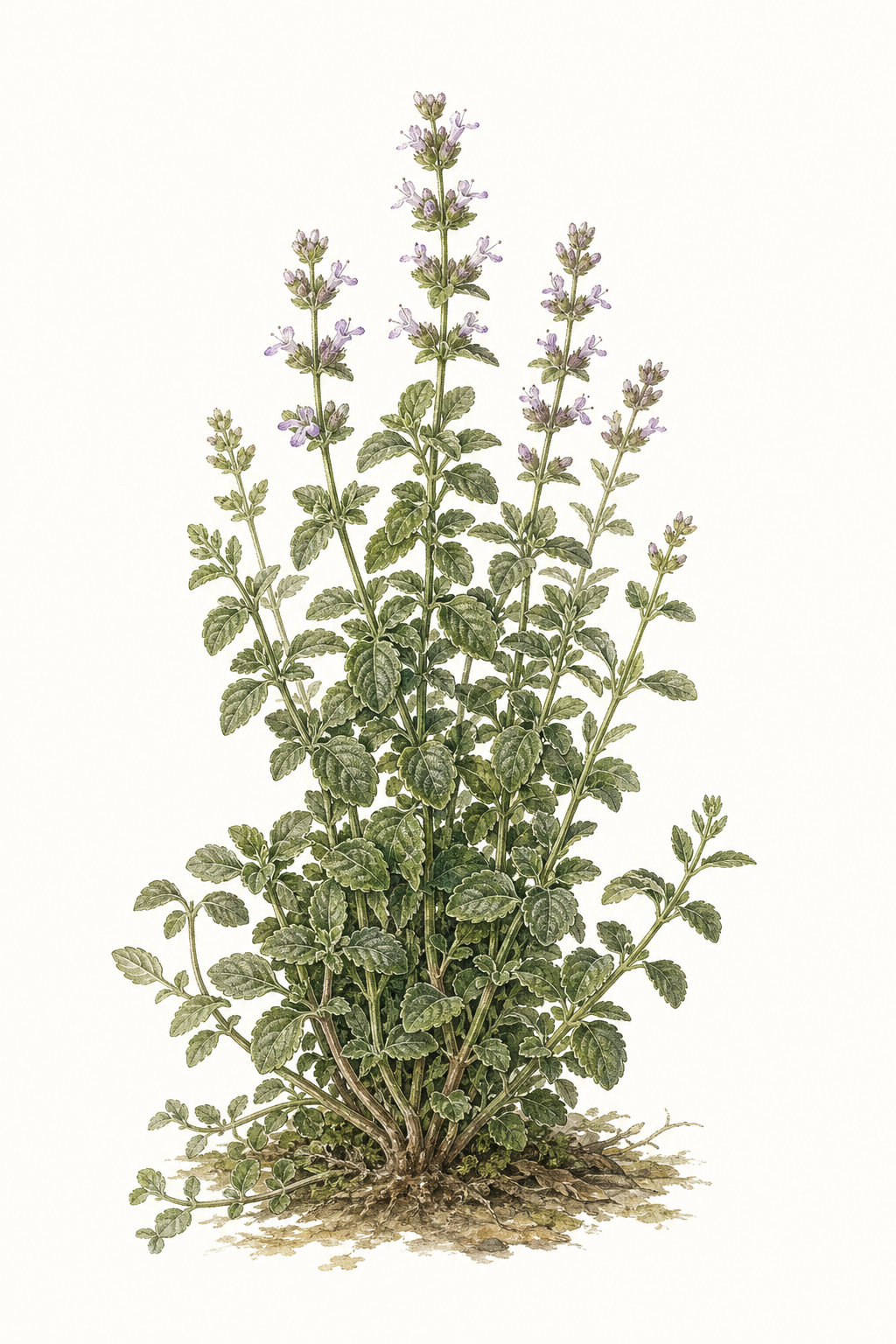 Botanical illustration of Za'atar