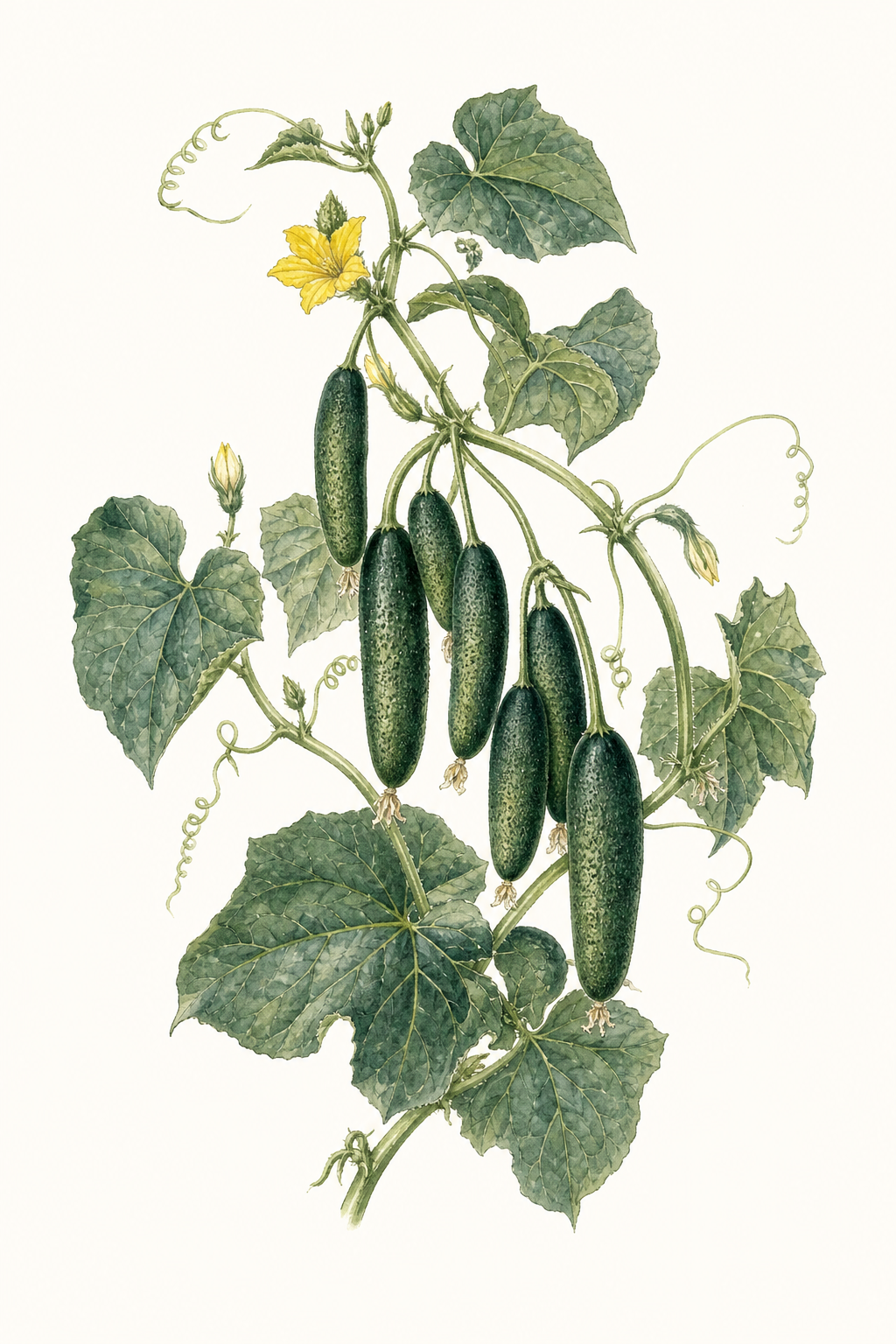Botanical illustration of Gherking