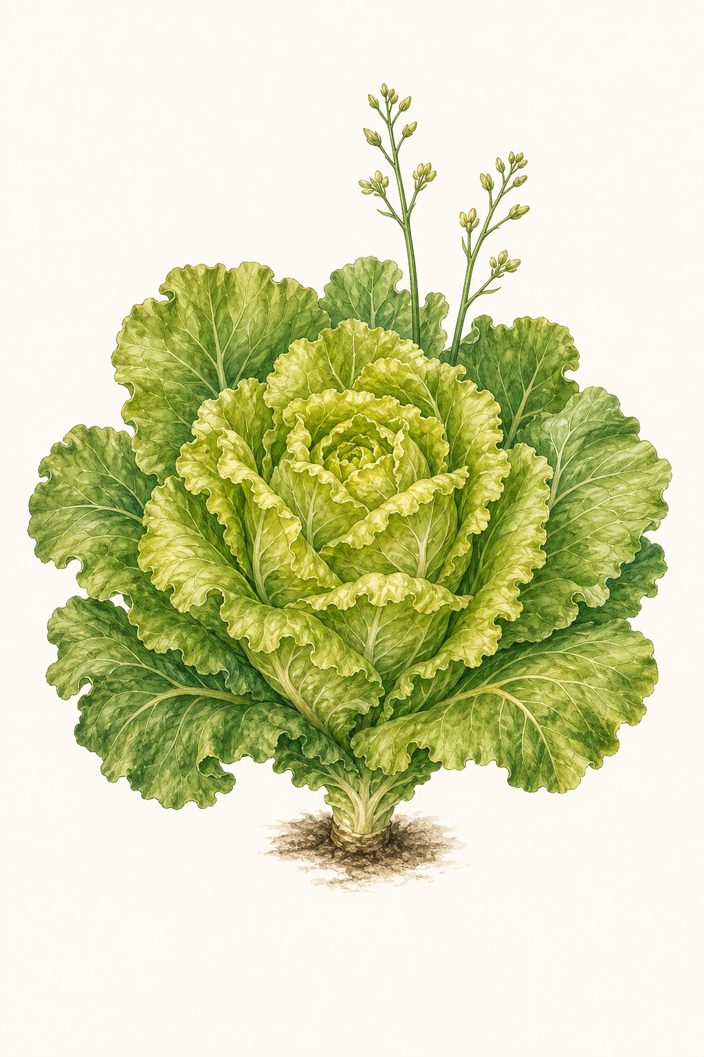 Botanical illustration of Buttercrunch