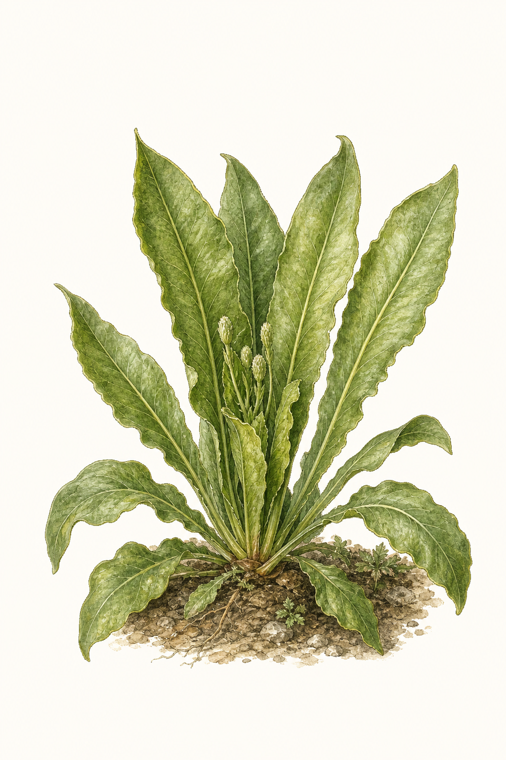Botanical illustration of Deer Tongue