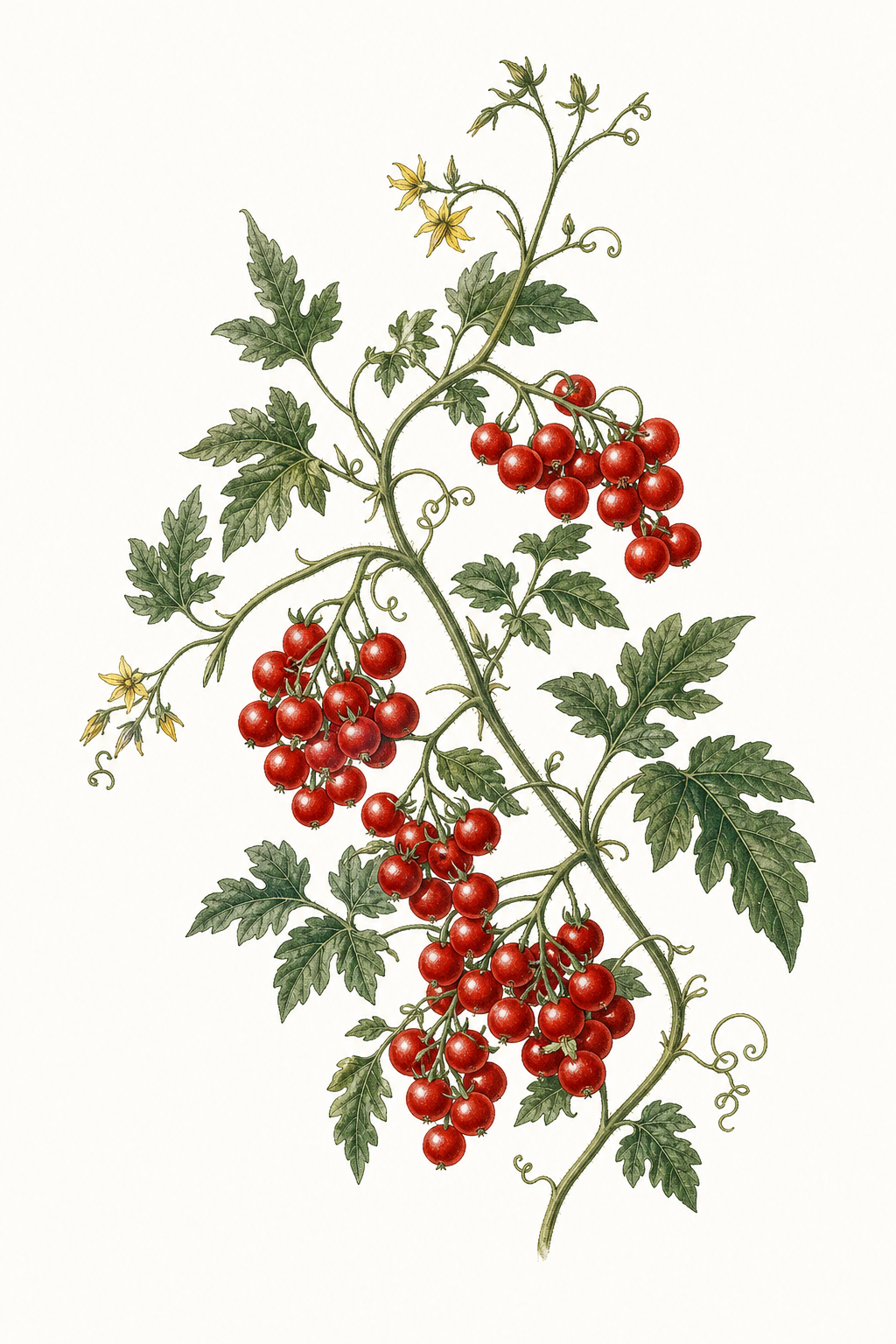 Botanical illustration of Tomatoberry