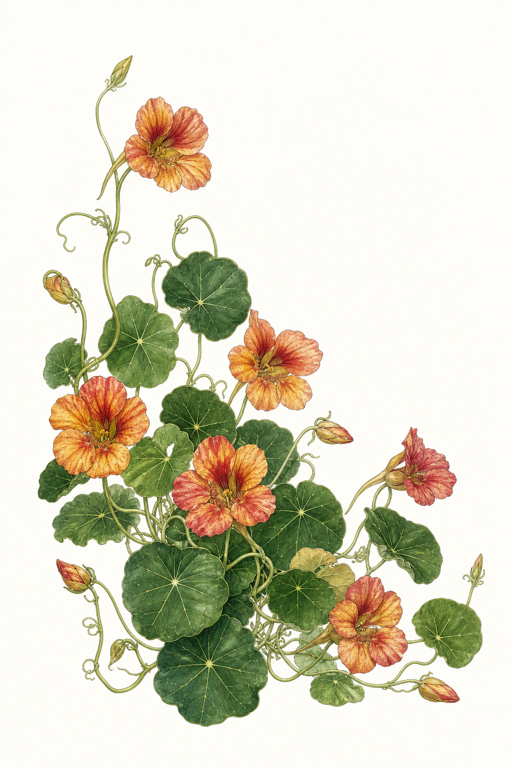 Botanical illustration of Chameleon