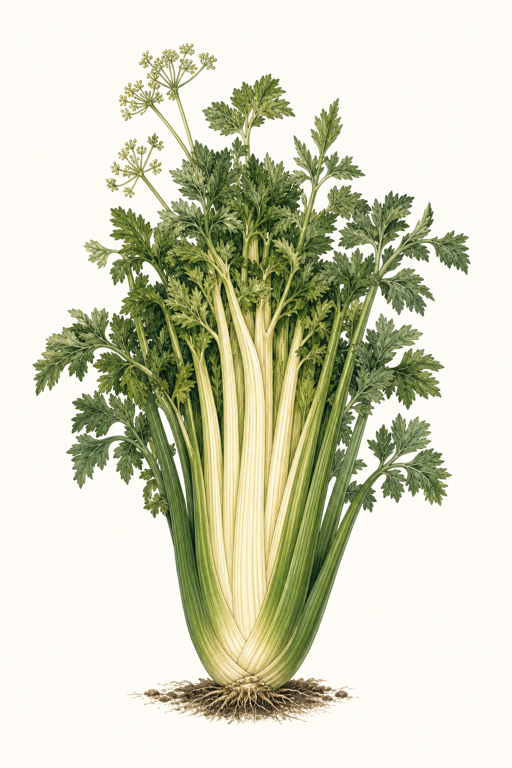 Botanical illustration of Lathom Self Blanching
