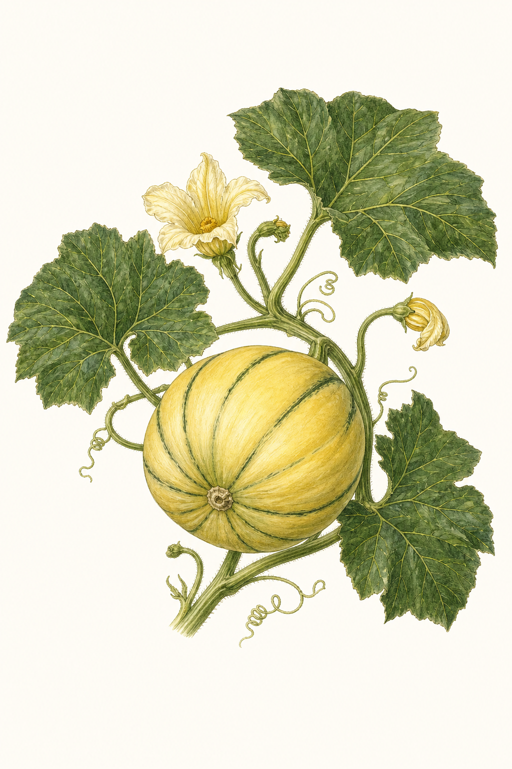 Botanical illustration of Burgess Buttercup