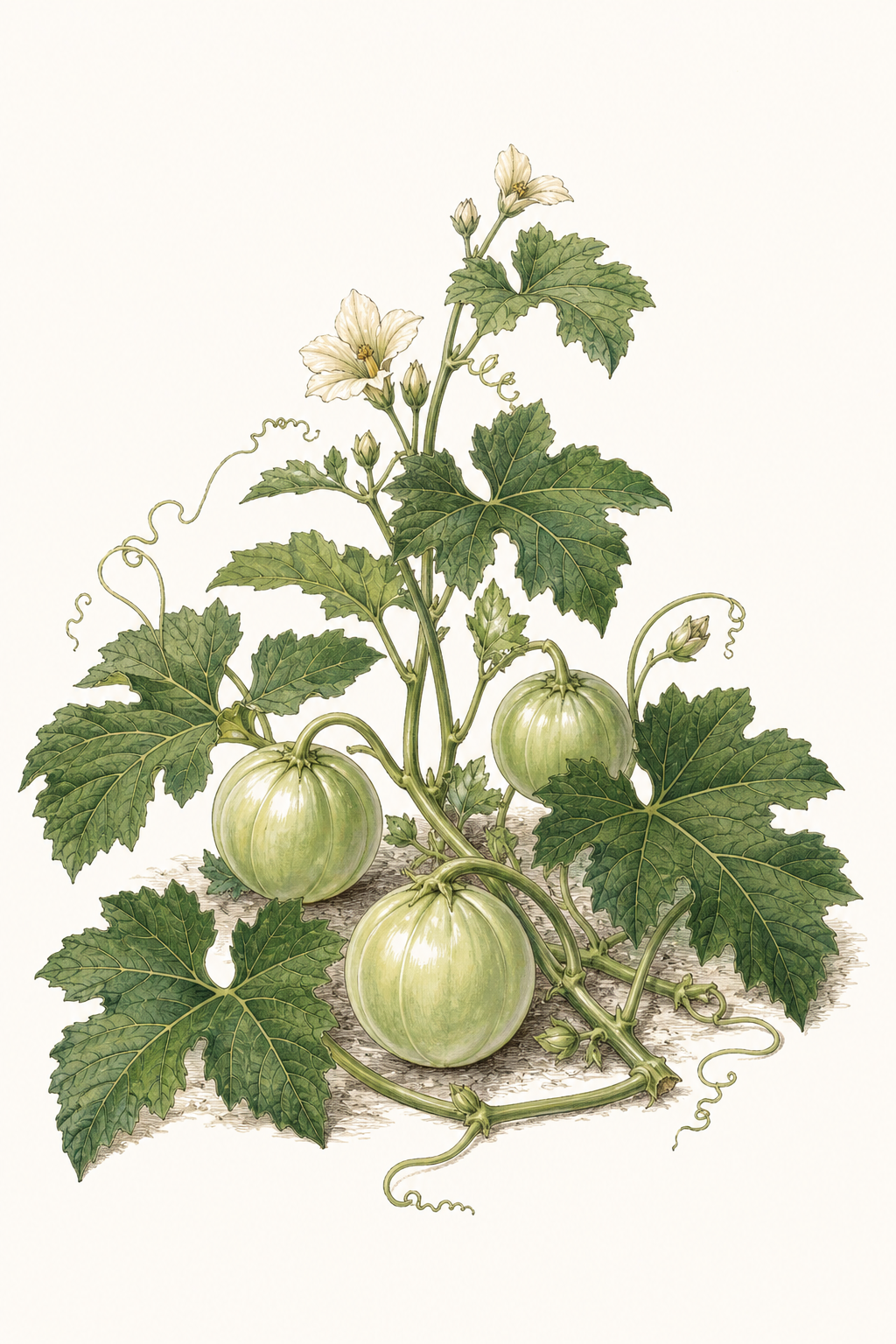 Botanical illustration of Cue Ball