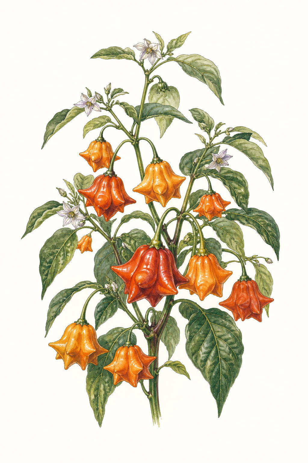 Botanical illustration of Brazilian Starfish