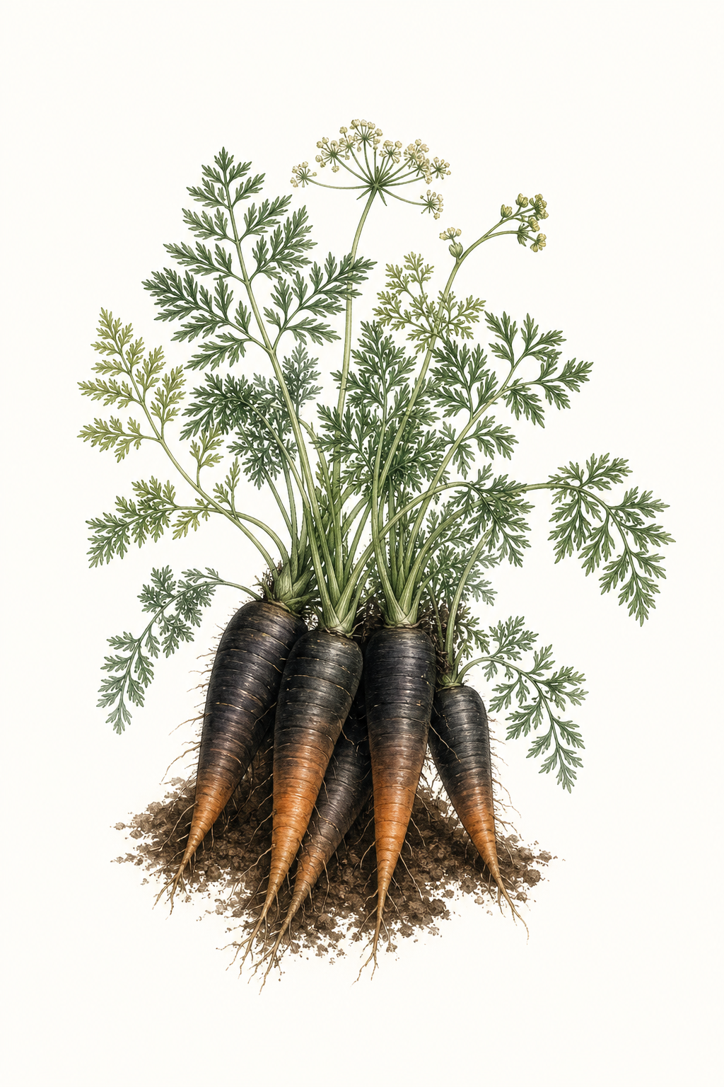 Botanical illustration of Black Nebula