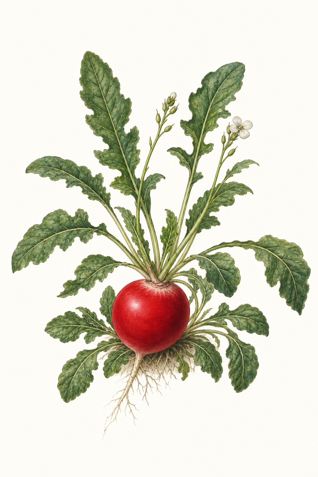 Botanical illustration of Chinese Red