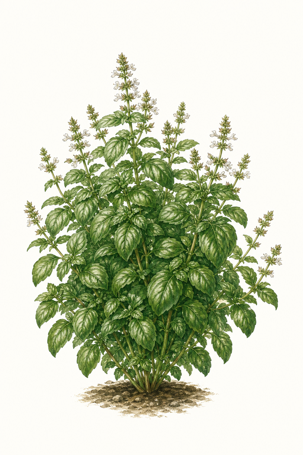 Botanical illustration of Bush Greek