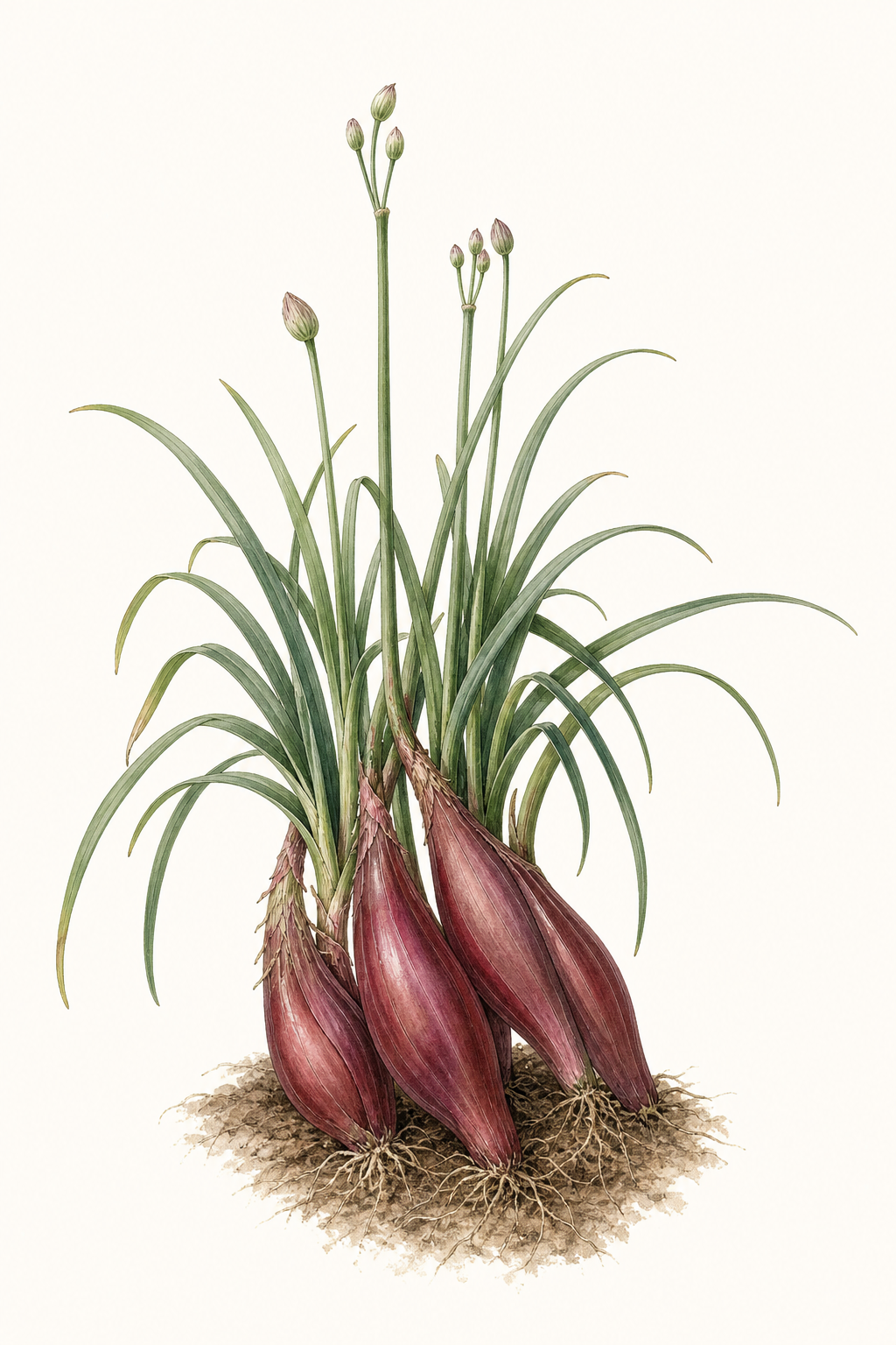 Botanical illustration of Tropeana Lunga