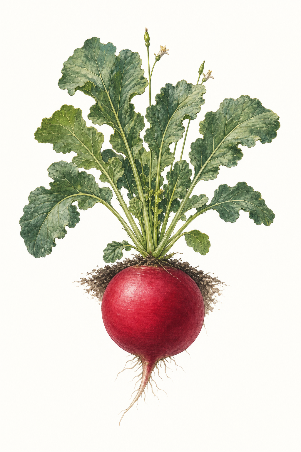 Botanical illustration of Crimson Giant