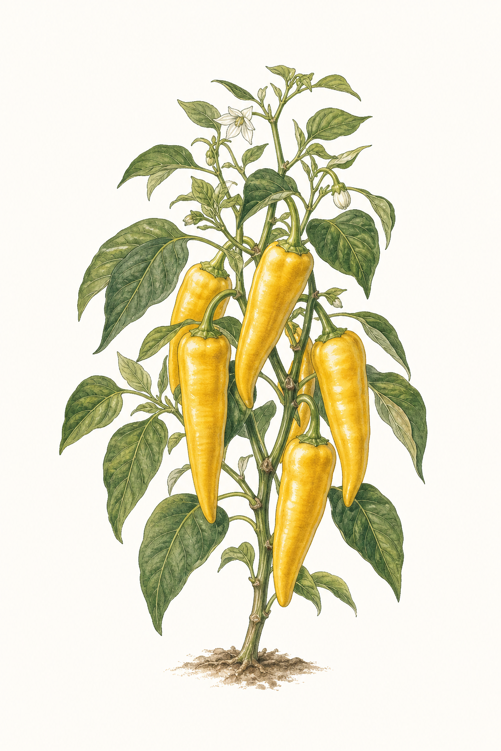 Botanical illustration of Giallo Marconi