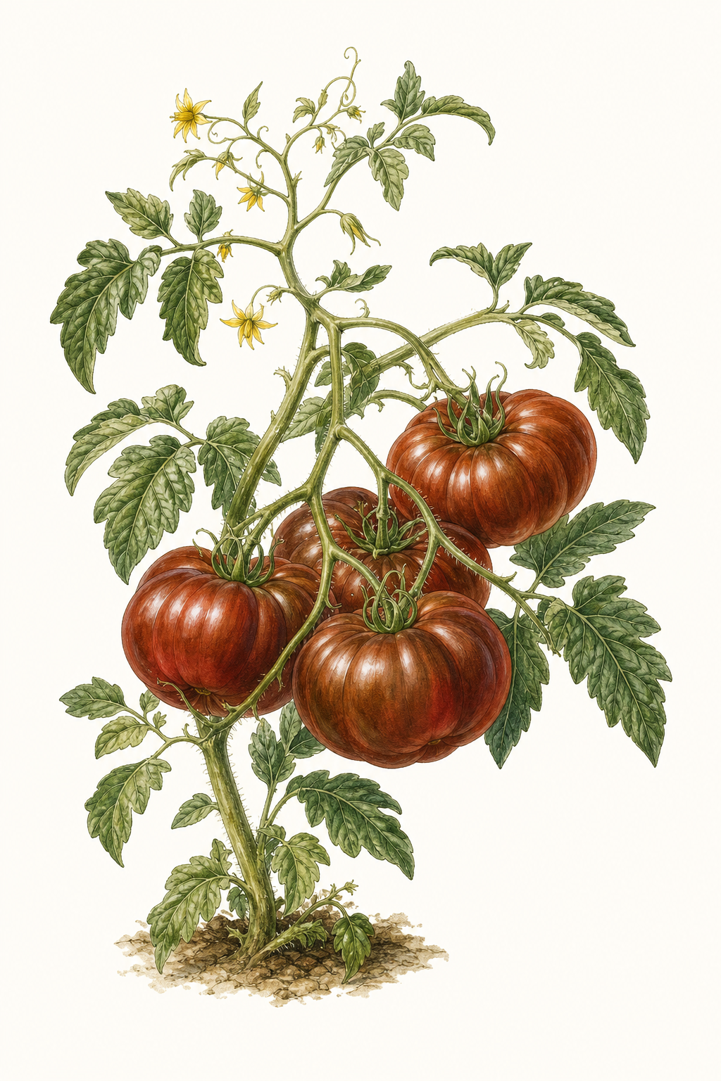 Botanical illustration of Heirloom Marriage Cherokee Carbon