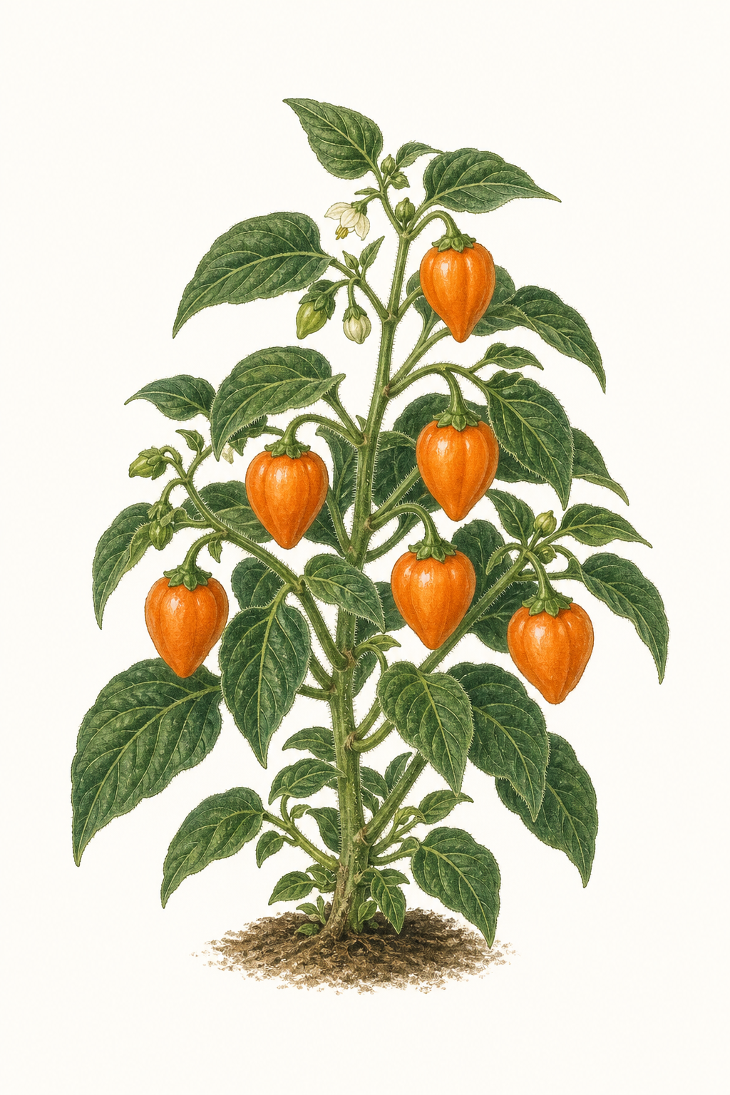 Botanical illustration of Turbo Pube Orange