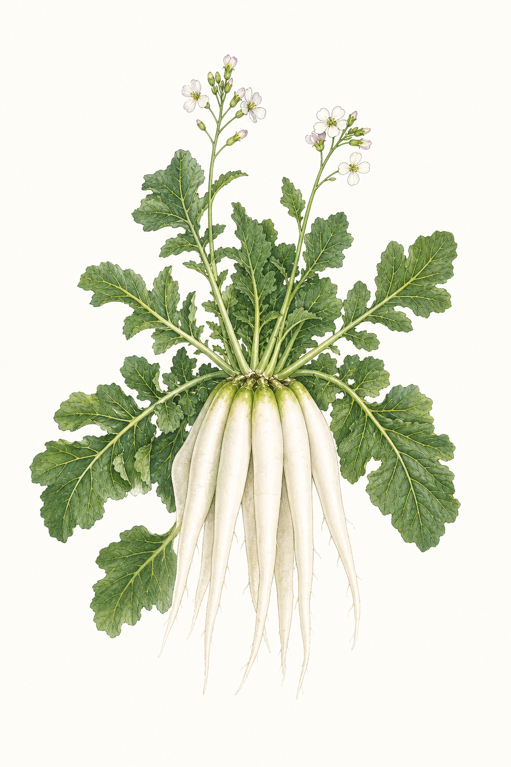 Botanical illustration of Icicle