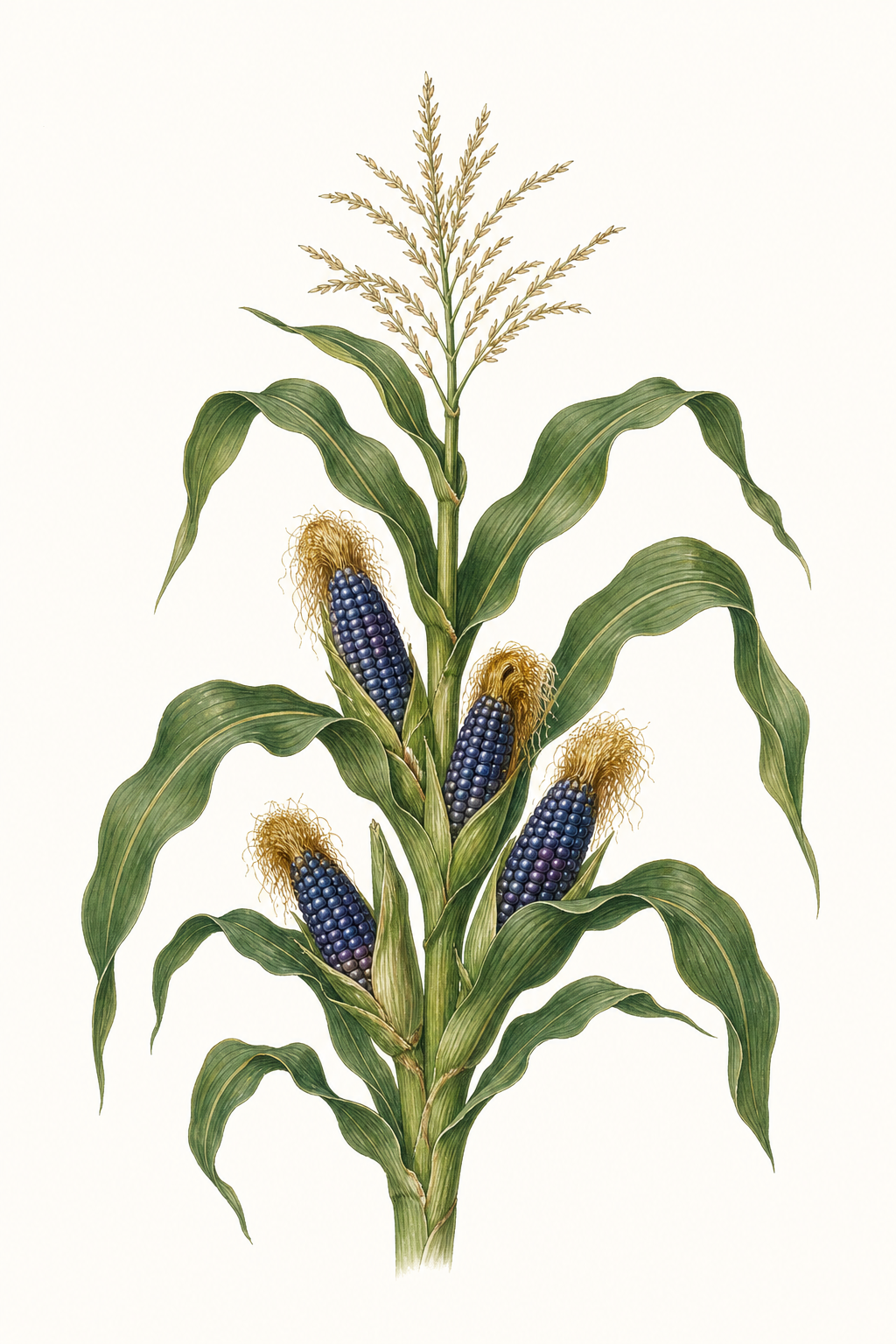 Botanical illustration of Miniature Blue