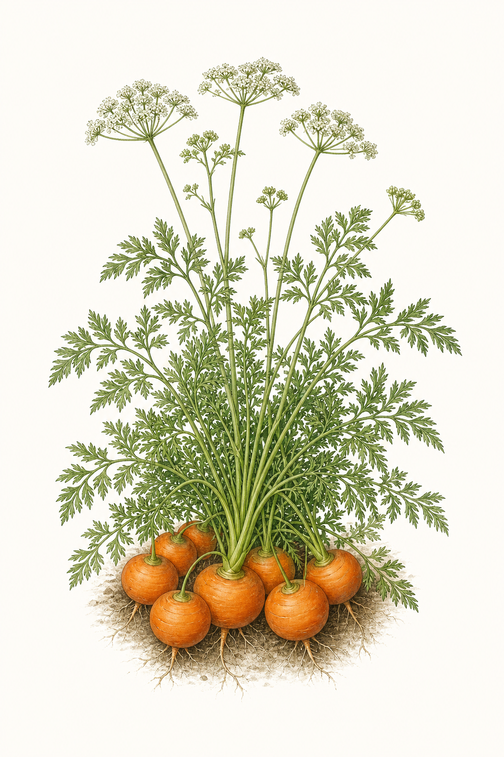 Botanical illustration of Tonda di Parigi