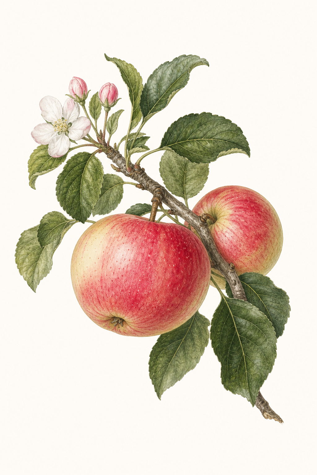Botanical illustration of Rosalee