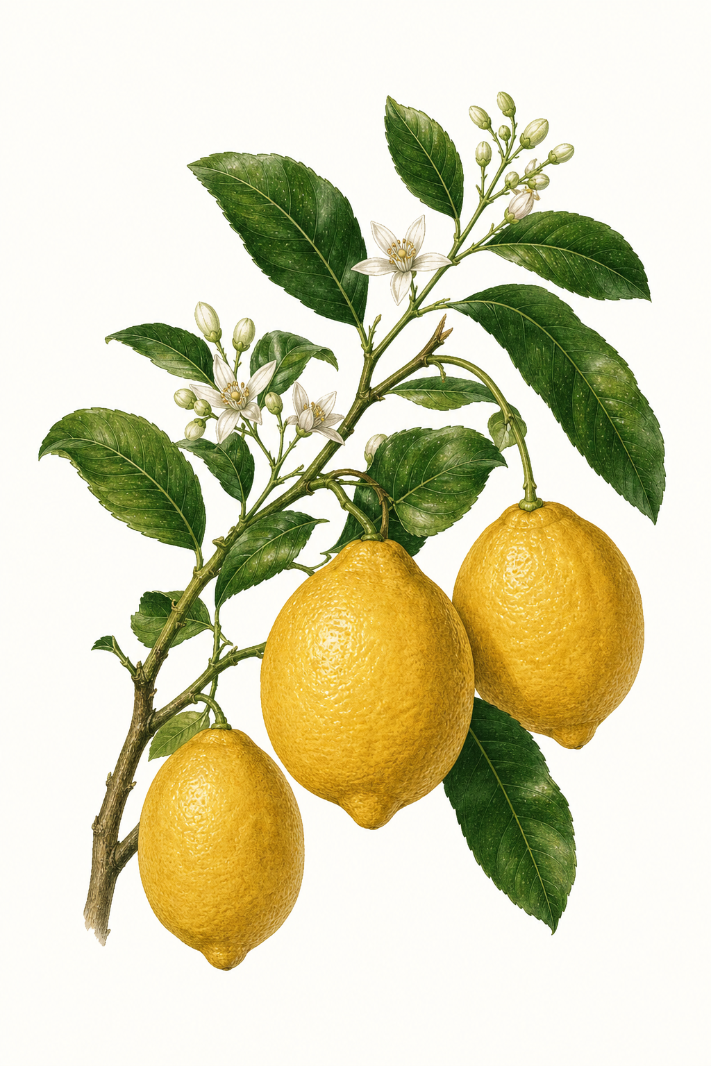 Botanical illustration of Ponderosa