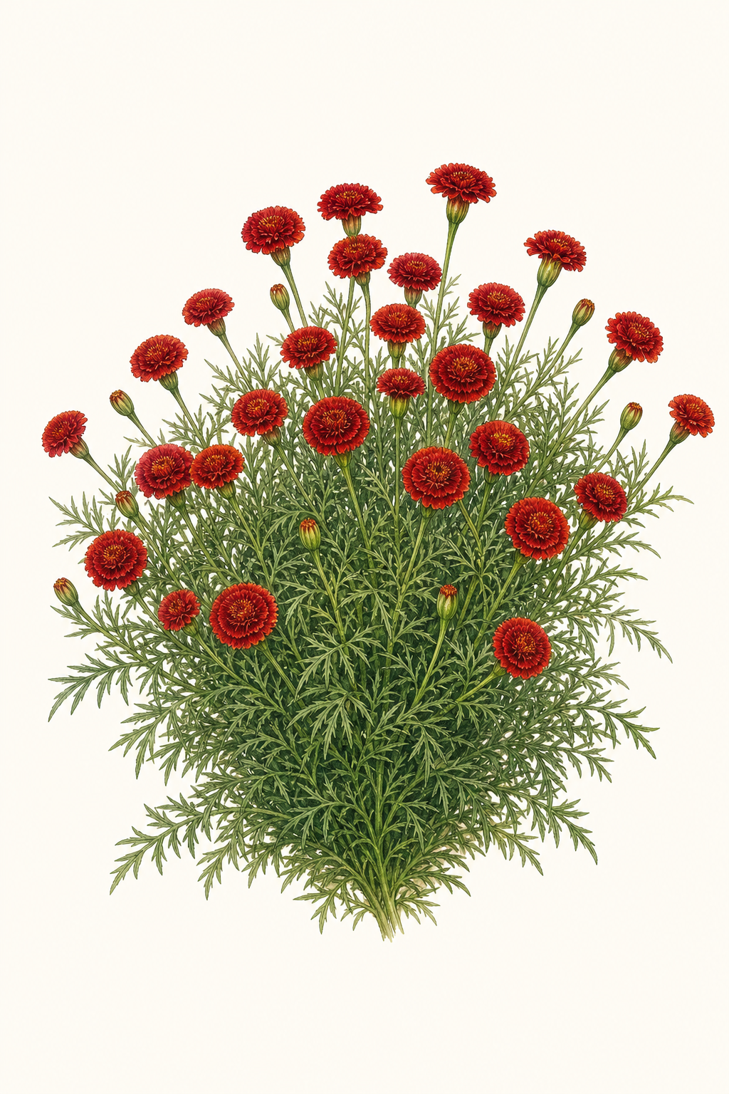 Botanical illustration of Red Gem