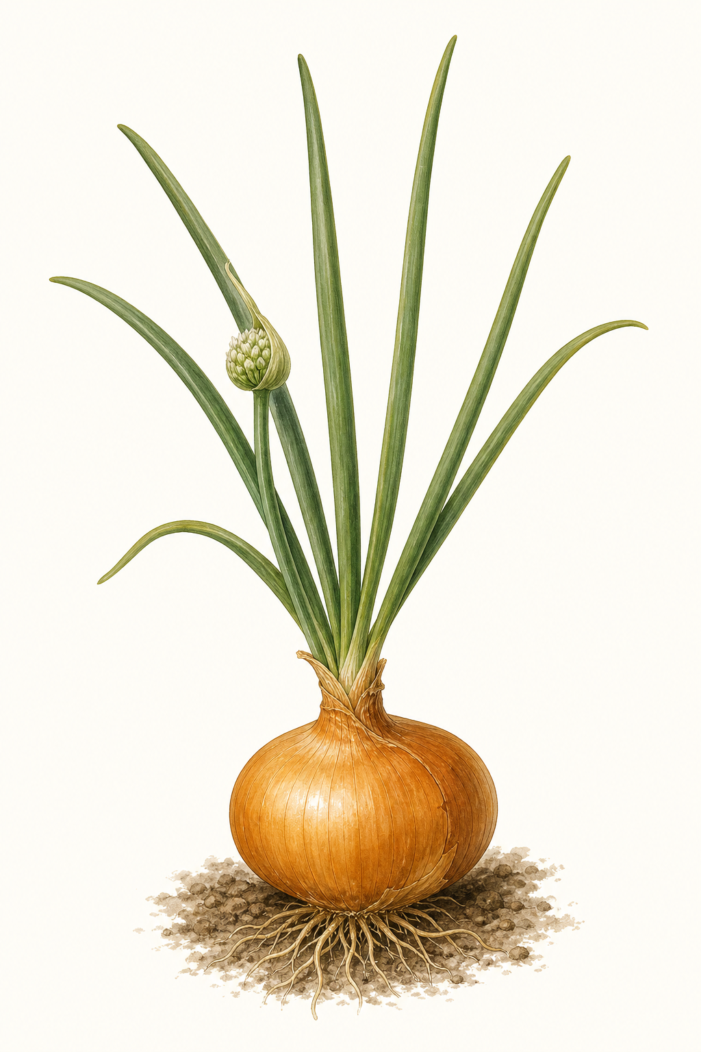 Botanical illustration of Calypso Onion