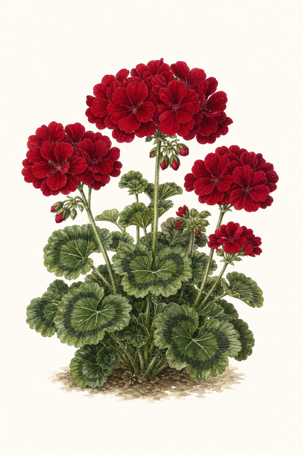 Botanical illustration of Maverick Red