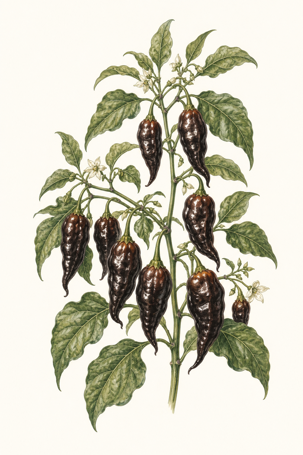 Botanical illustration of Chocolate Reaper