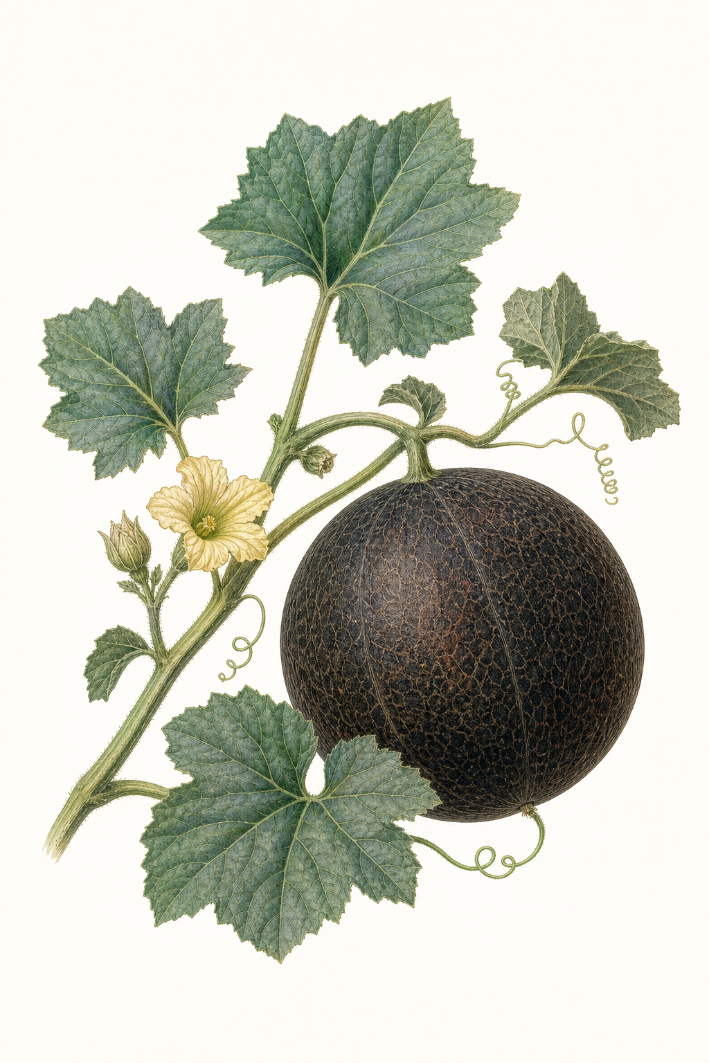 Botanical illustration of Noir des Carmes