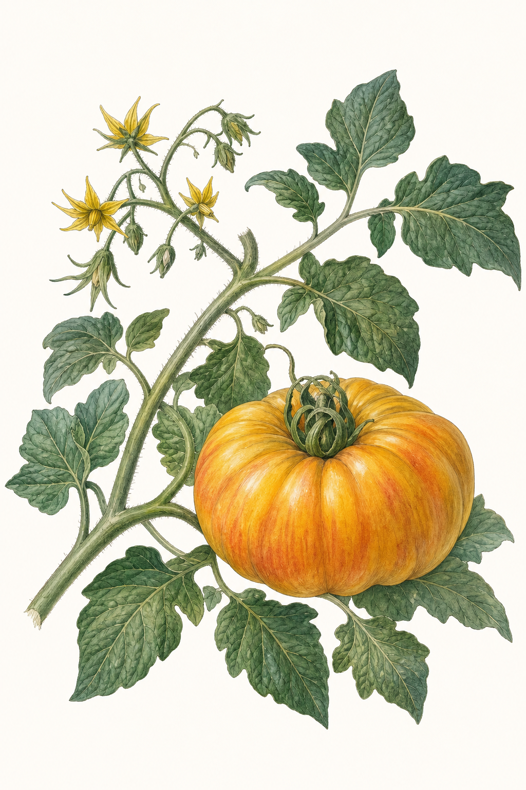 Botanical illustration of Pineapple