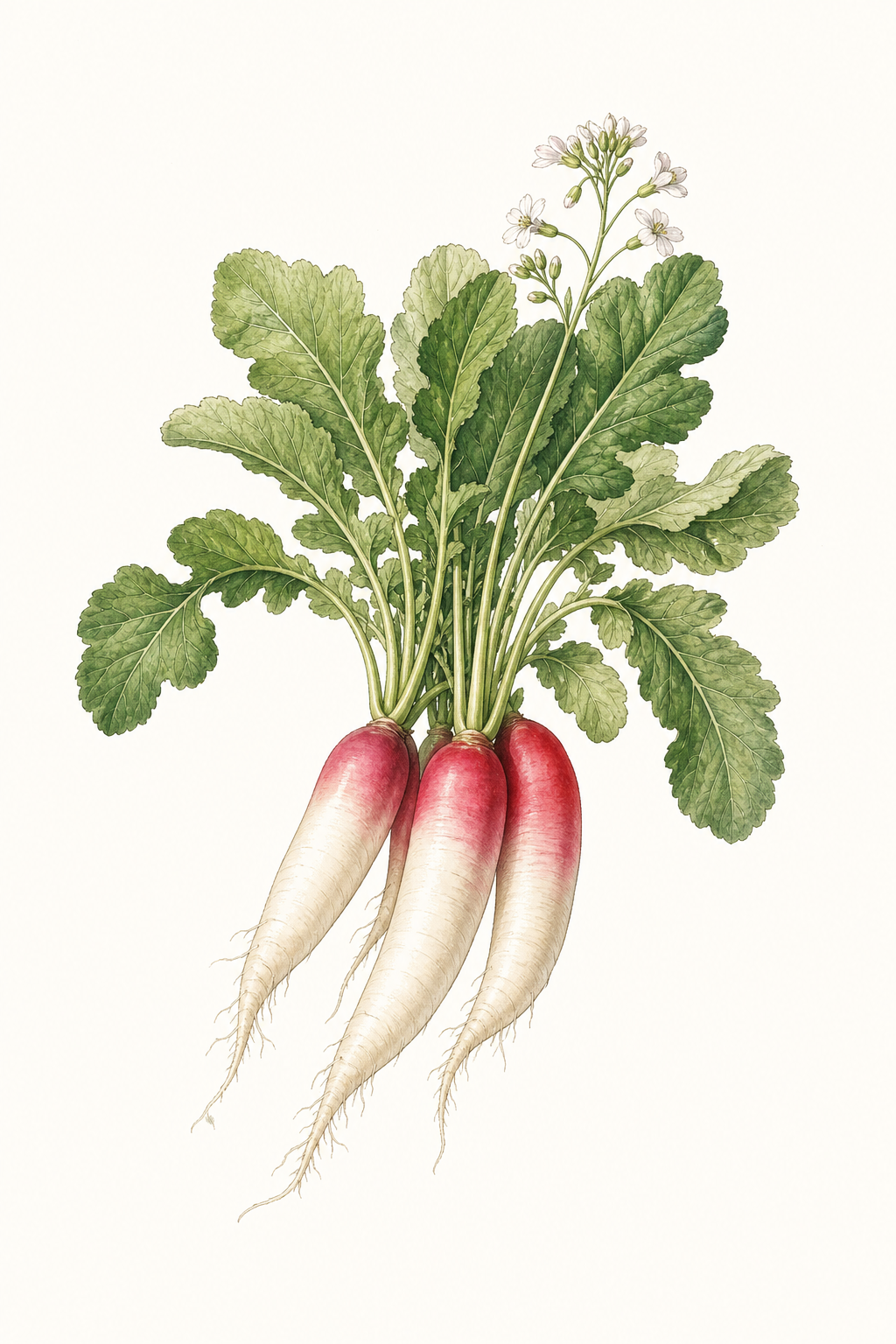 Botanical illustration of French Breakfast 3