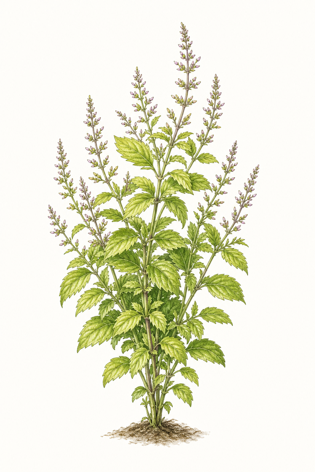 Botanical illustration of Lime Thai