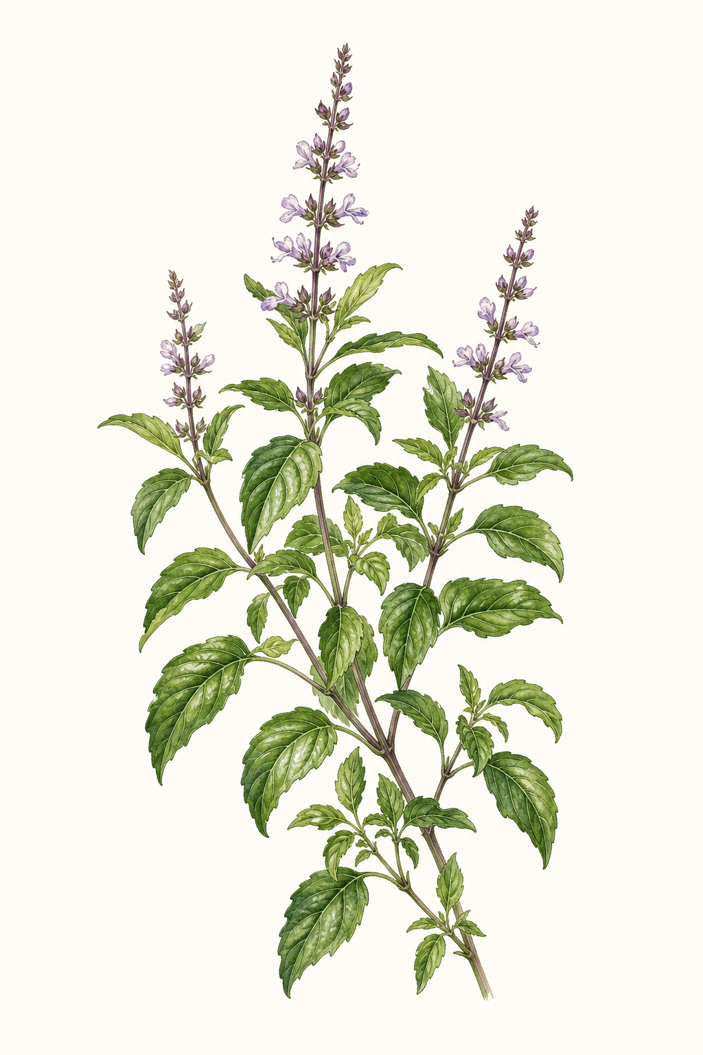 Botanical illustration of Sweet Thai
