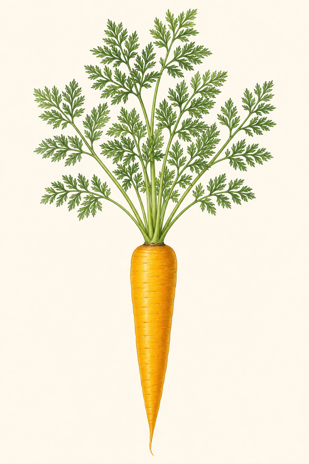 Botanical illustration of Amarillo Carrot