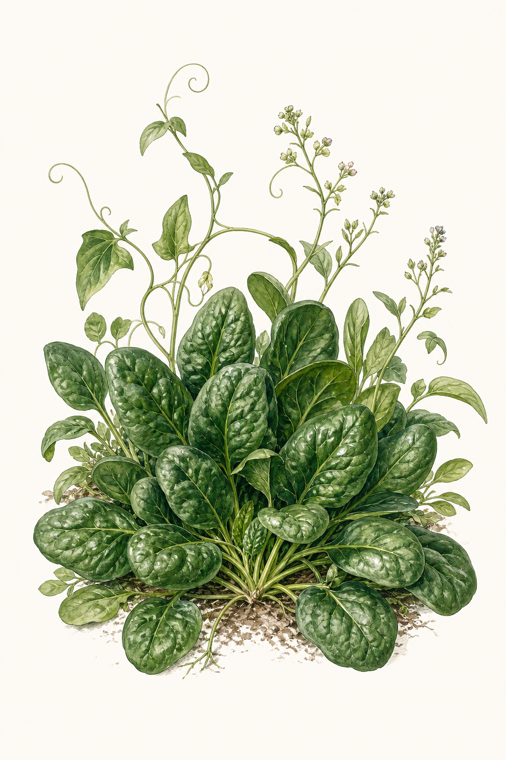 Botanical illustration of Baby Leaf Blend