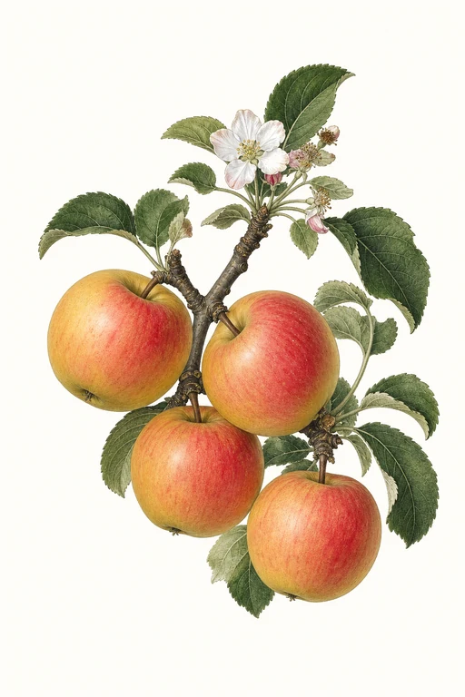 Botanical illustration of Sweet Sixteen