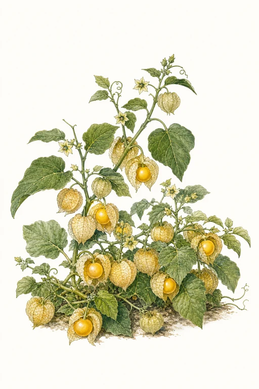 Botanical illustration of Cossack Pineapple