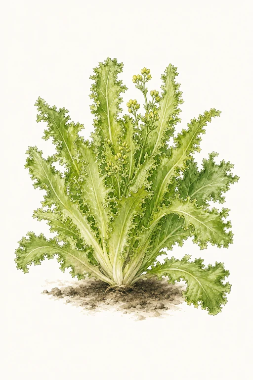 Botanical illustration of Crispy Frills