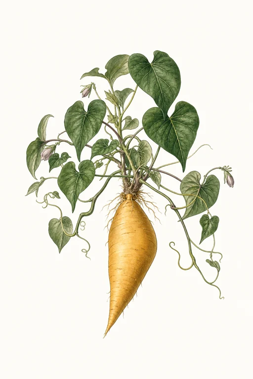 Botanical illustration of Mamey
