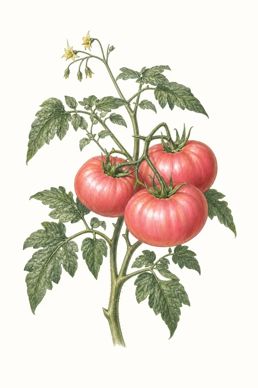 Botanical illustration of Pink Berkeley