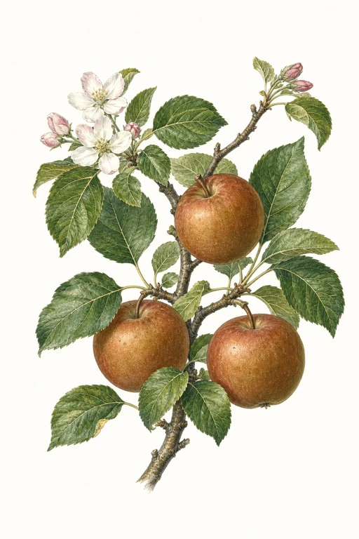 Botanical illustration of Egremont Russet