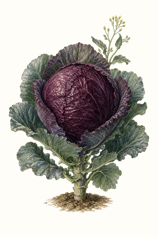 Botanical illustration of Mammoth Red Rock