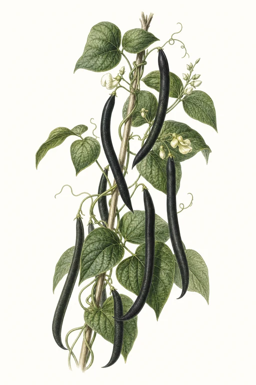 Botanical illustration of Black Coat