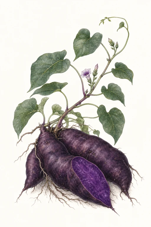Botanical illustration of Okinawan