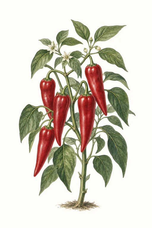 Botanical illustration of Marconi Rosso