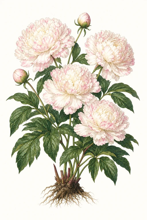 Botanical illustration of Festiva Maxima