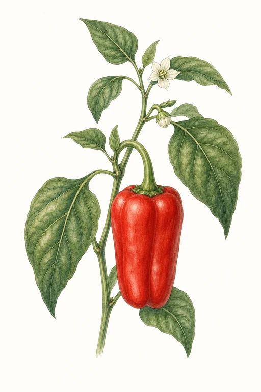 Botanical illustration of Purple Beauty