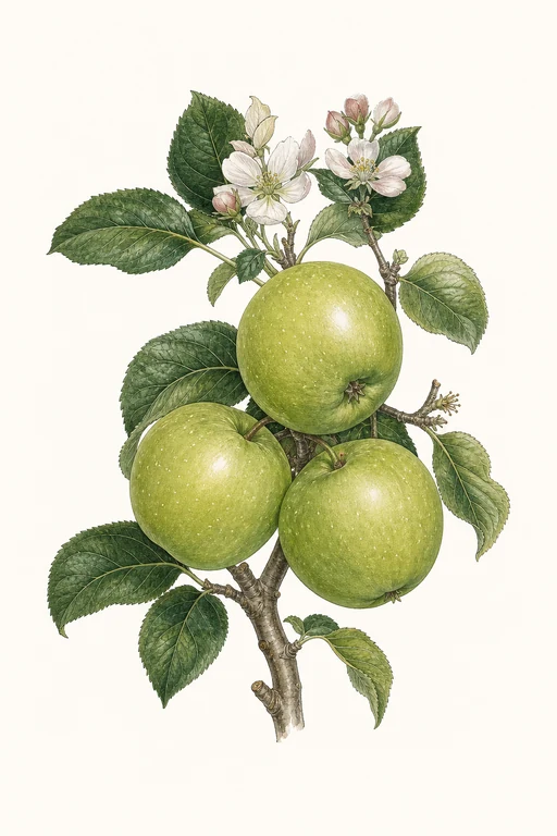 Botanical illustration of Granny Smith Improved